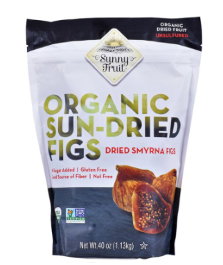 Sunny Fruit Organic Sun-Dried Figs, 40 oz