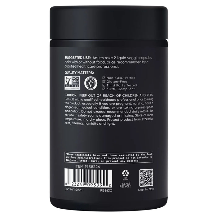 Sports Research Liposomal Vitamin C 500mg  – 120ct Liquid Veggie Capsules