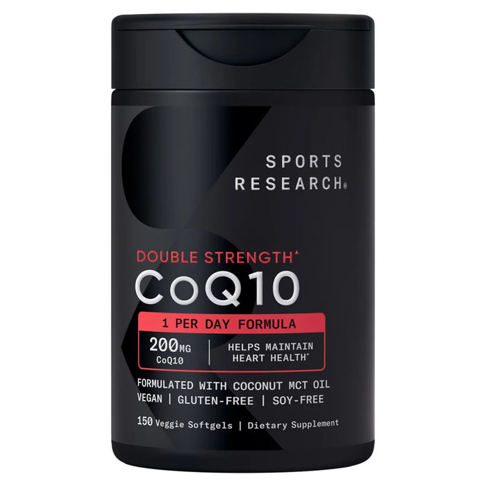 Sports Research 150 ct  CoQ10 200mg,Veggie Softgels