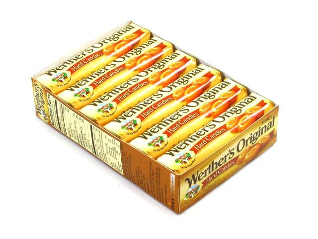 Werther's 12 Original Caramel Hard Candies (1.8 oz Each)