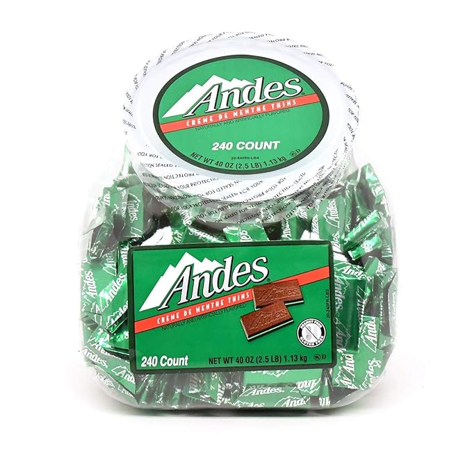 Andes 240-Count Crème de Menthe Thins, 2.5 lbs