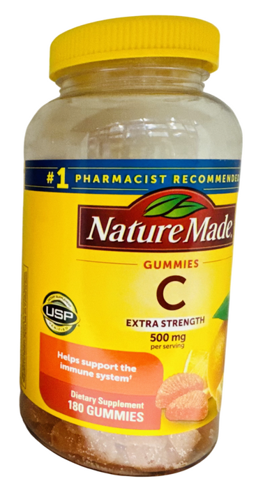 Nature Made 180ct Extra Strength Vitamin C Gummies 500mg