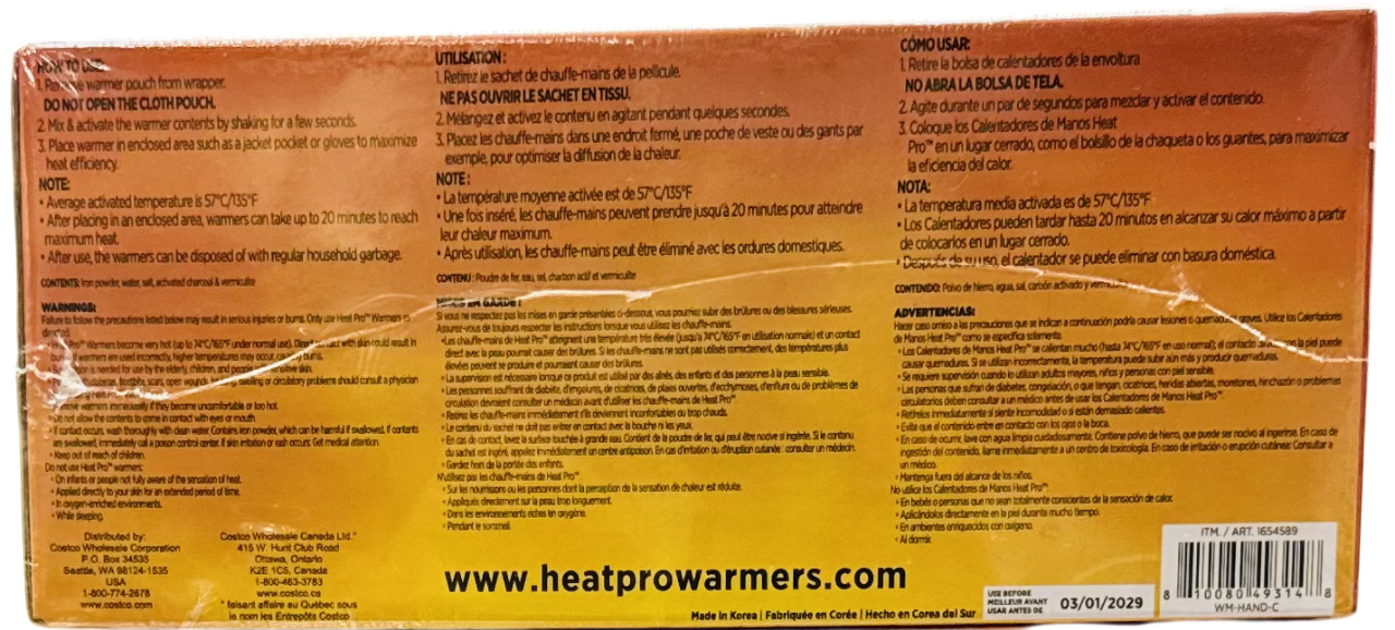 Little Hotties 40pk Air Activated Hand Warmers.