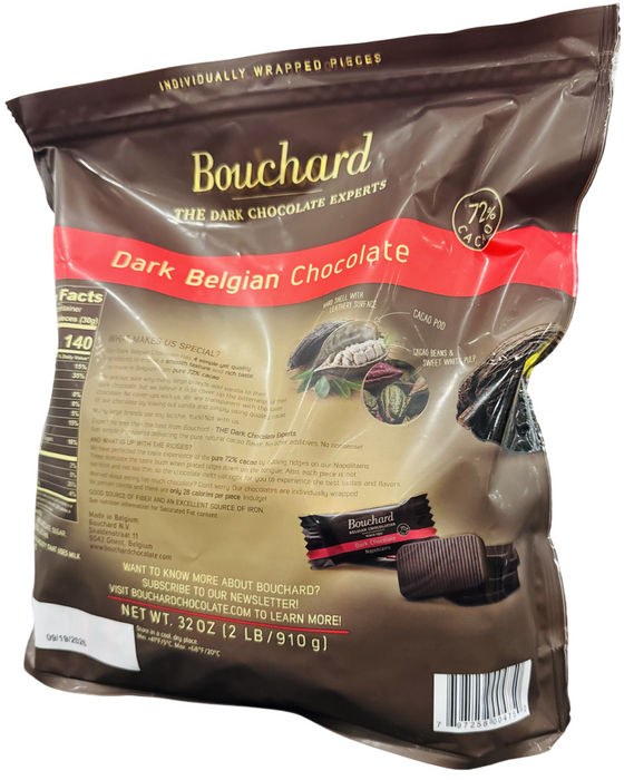 Bouchard Dark Belgian Chocolate 32oz (72% Cacao)