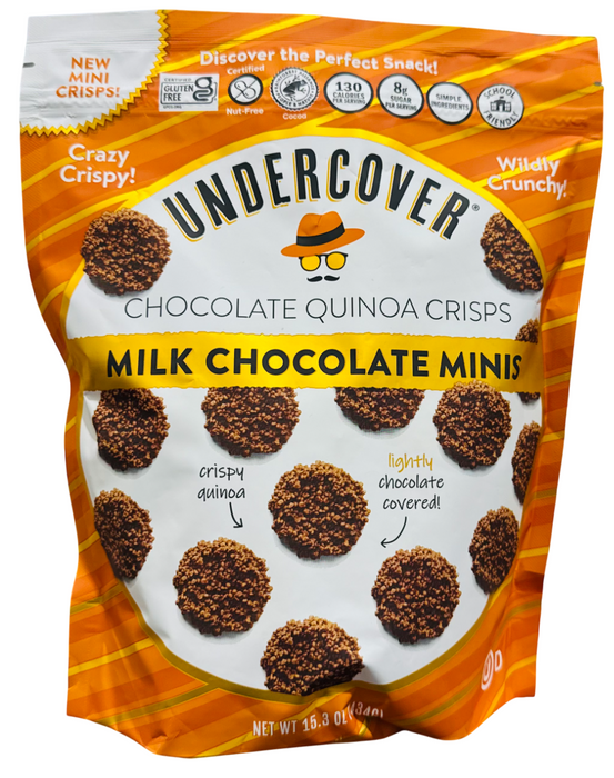 Undercover Chocolate Quinoa Crisps – Milk Chocolate Mini (15.3 oz)