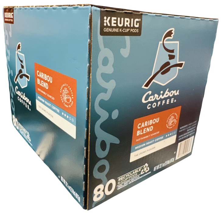 Caribou Coffee 80ct Caribou Blend Medium Roast – Keurig K-Cup Pods