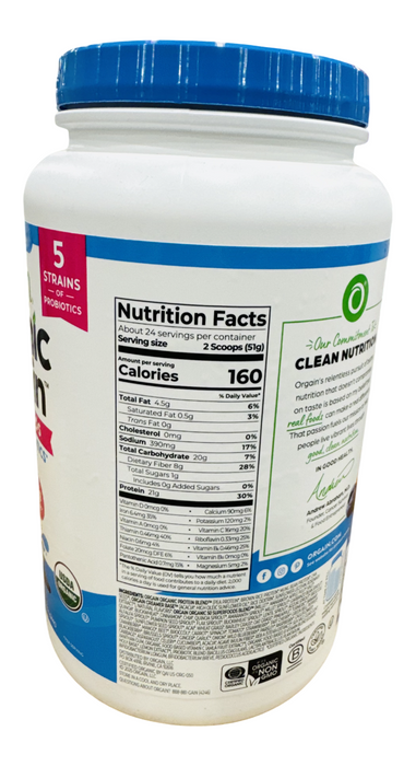 Orgain Organic Protein Powder Vanilla Bean, 2.7 lb (Plant-Based Protein + Superfoods)