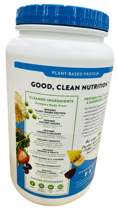 Orgain Organic Protein Powder Vanilla Bean, 2.7 lb (Plant-Based Protein + Superfoods)