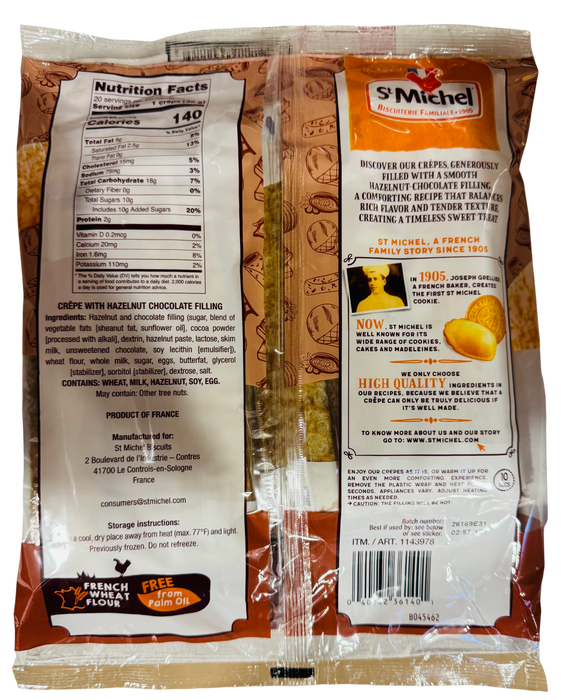 St Michel- Le Chef Patissier Hazelnut Choc Crepes, 20 ct