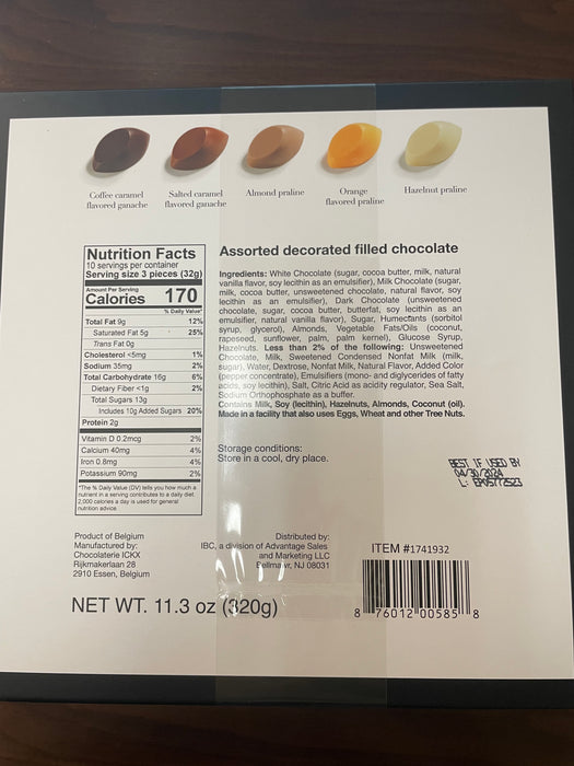 Pralibel Belgian Chocolatier 11.3oz - Tear Drop - Assorted Varity
