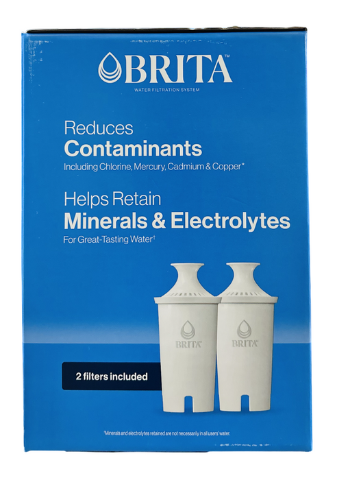 Brita 10-Cup Capacity Original Water Filtration Pitcher,  (1 Pitcher + 2 Filters) – SmartLight Indicator, Easy-Fill Lid