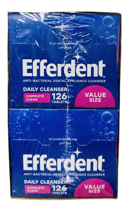 Efferdent 252ct Anti-Bacterial Dental Appliance Cleanser Tablets
