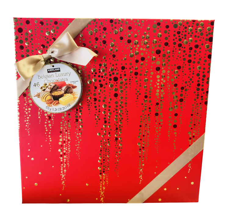 Kirkland Signature 46ct Belgian Luxury Chocolates Gift Box – 570g (20.1oz)