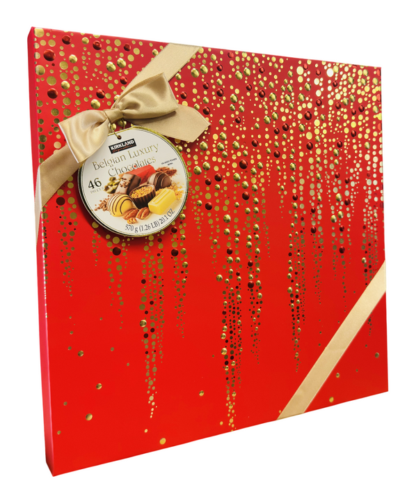 Kirkland Signature 46ct Belgian Luxury Chocolates Gift Box – 570g (20.1oz)