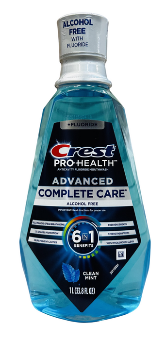 Crest Pro-Health Advanced Anticavity Fluoride Mouthwash Alcohol Free 33.8 fl.oz