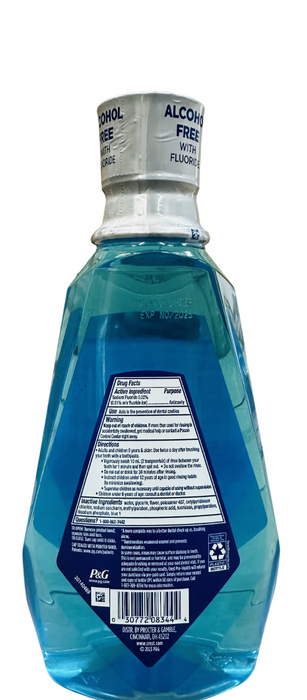 Crest Pro-Health Advanced Anticavity Fluoride Mouthwash Alcohol Free 33.8 fl.oz