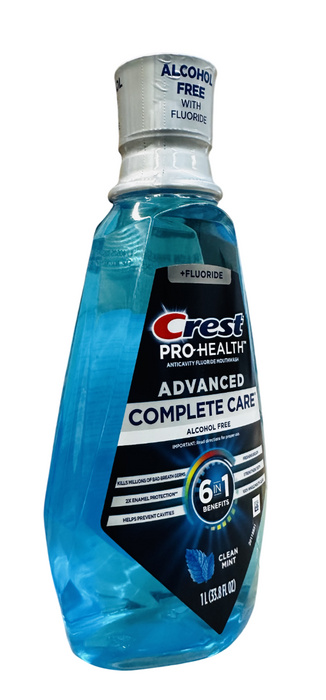 Crest Pro-Health Advanced Anticavity Fluoride Mouthwash Alcohol Free 33.8 fl.oz