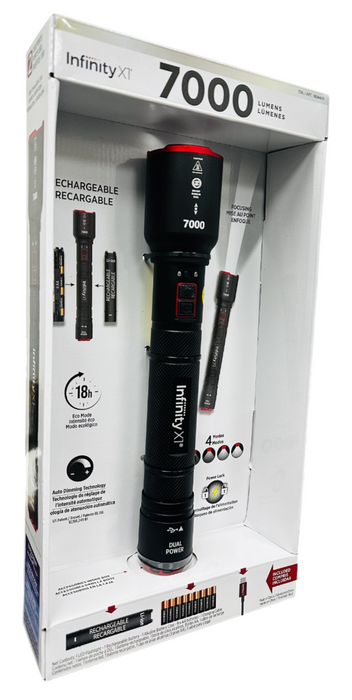 Infinity X1 7000 Lumens Dual Power Flashlight