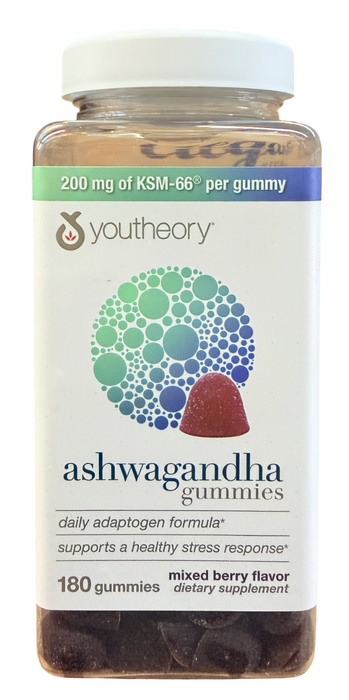 Ashwagandha   Gummies 180ct – 200mg  KSM-66® Each, Mixed Berry Flavor