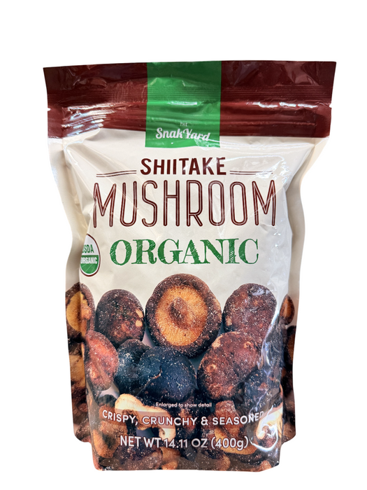 Snak Yard Organic Shiitake Mushroom 14.11oz (400g) – Crispy, Crunchy & Seasoned Snack