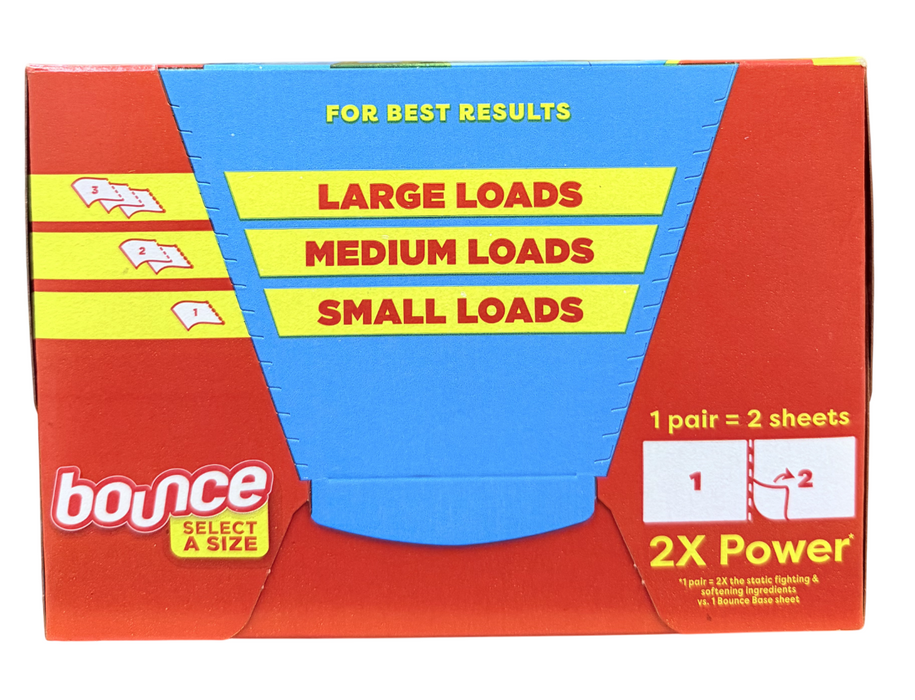Bounce 400ct Outdoor Fresh Select-A-Size Dryer Sheets – 2X Power Static & Wrinkle Fighter