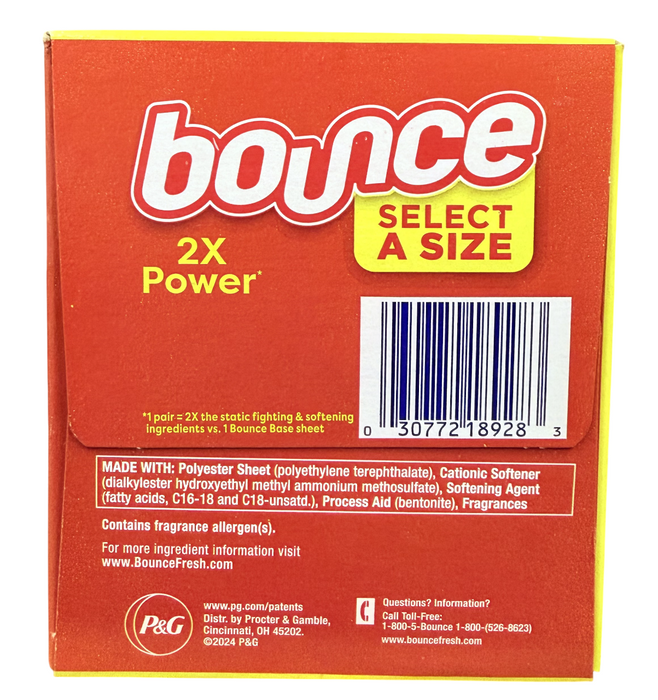 Bounce 400ct Outdoor Fresh Select-A-Size Dryer Sheets – 2X Power Static & Wrinkle Fighter