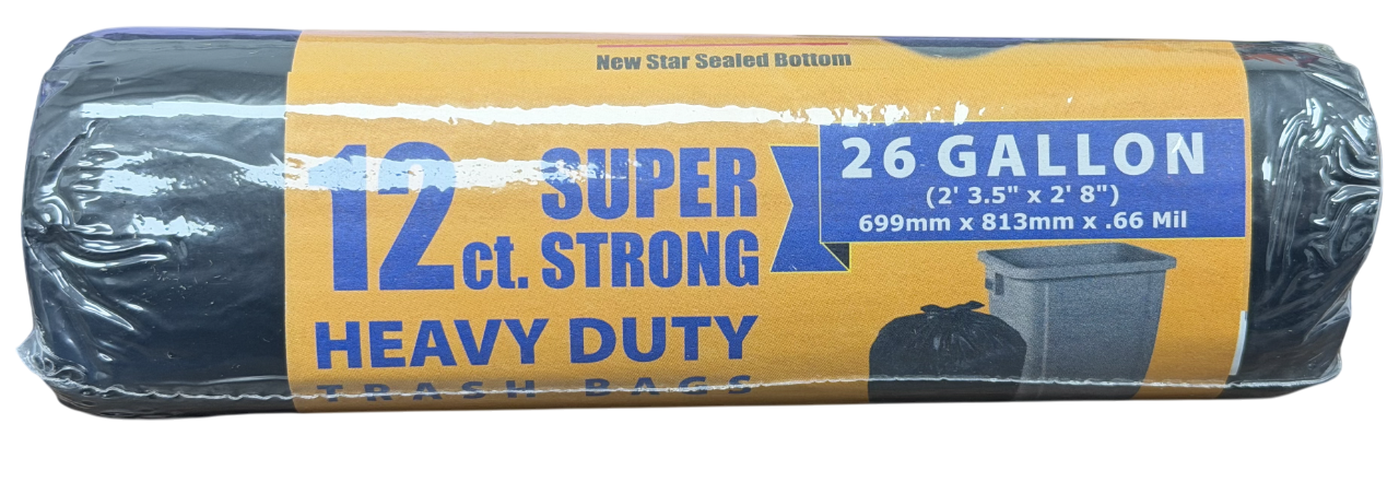 Shopper's Choice 26 Gallon Trash Bag 12ct.