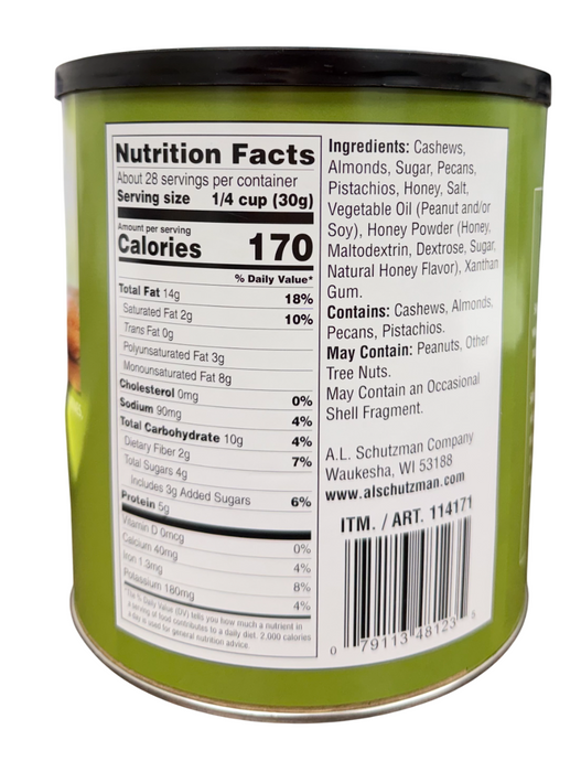 Savanna Orchards 30oz Honey Roasted Nut Mix – Cashews, Almonds, Pecans & Pistachios