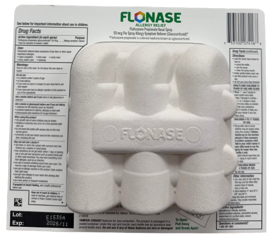 Flonase 144ct Allergy Relief Nasal Spray – 3 Bottles (144 Sprays Each)