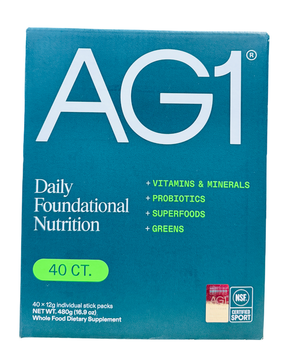 AG1 40ct Daily Foundational Nutrition  Travel Packs