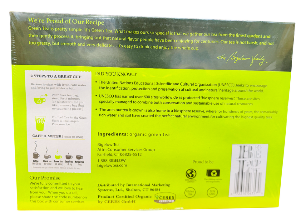 Bigelow 150ct Premium Green Tea Bags (10.20oz)