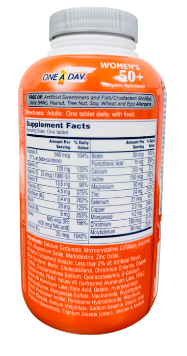 One A Day Women's 50+ Complete Multivitamin 300ct Tablets