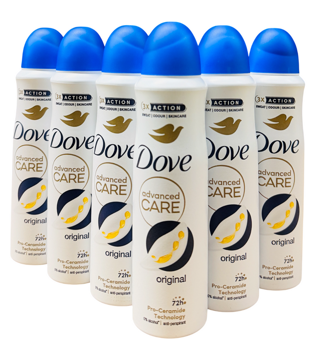 Dove Deodorant Spray Original Moisturizing Cream, 150ml Each
