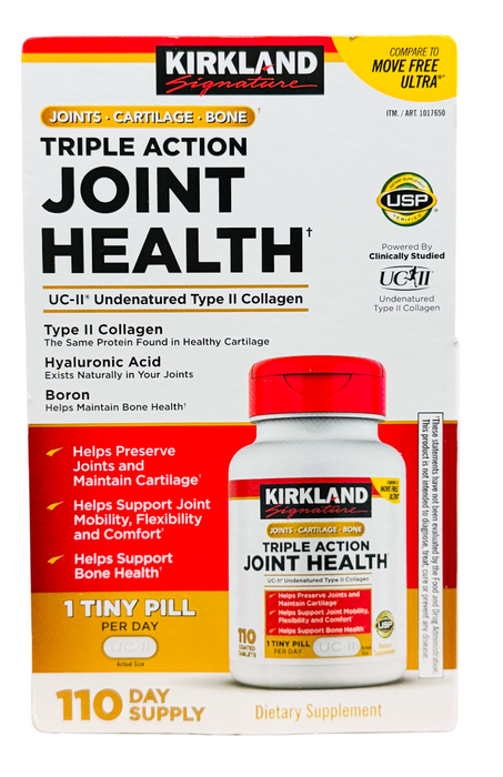 Kirkland Signature 110ct Triple Action Joint Health