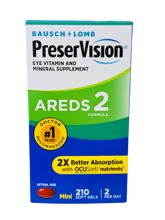 PreserVision 210 Soft Gels, AREDS 2 Formula Soft Gels