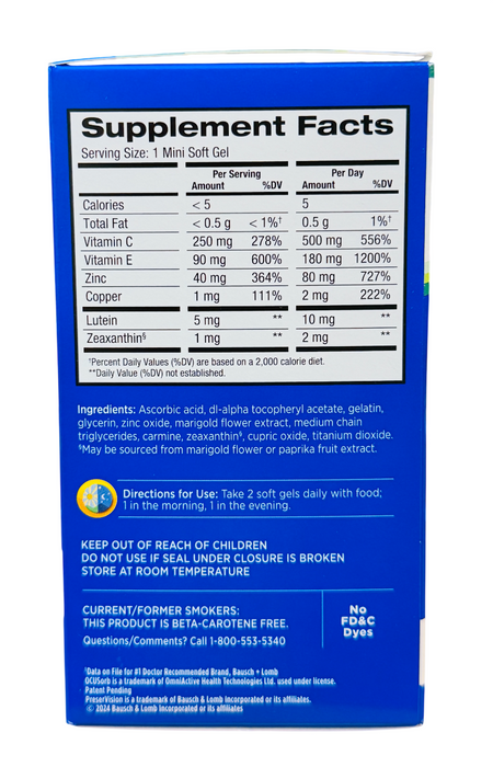 PreserVision 210 Soft Gels, AREDS 2 Formula Soft Gels