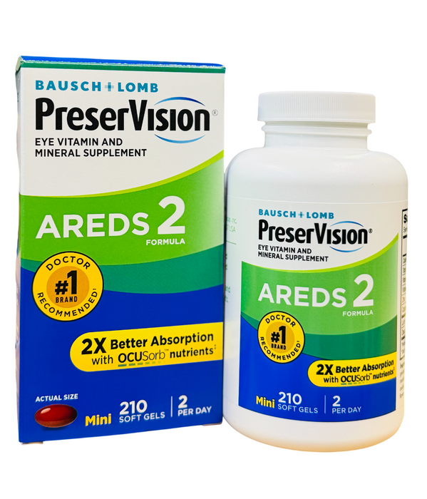 PreserVision 210 Soft Gels, AREDS 2 Formula Soft Gels