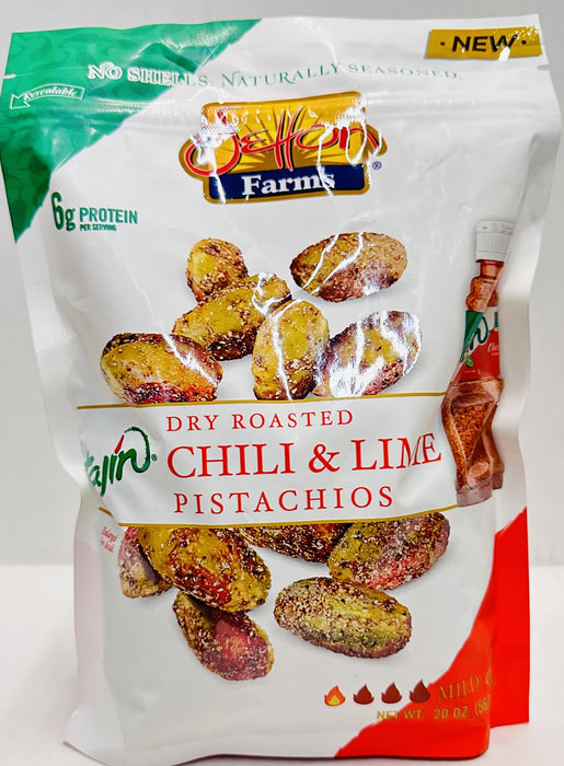 Tajín Spicy Chili & Lime Roasted Pistachios – Crunchy, Zesty Snack by Setton Farms, 20oz