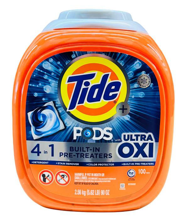 Tide 100ct Pods Ultra Oxi Laundry Detergent - 4-in-1 (90 oz)