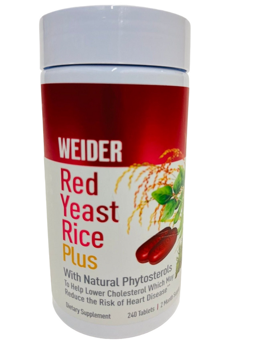 Weider 240 Red Yeast Rice Plus 1200 mg. Tablets