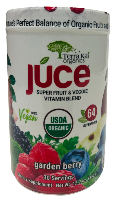 Terra Kai USDA Organic Juce Super Fruit & Veggie Powder, 12.2 Ounces