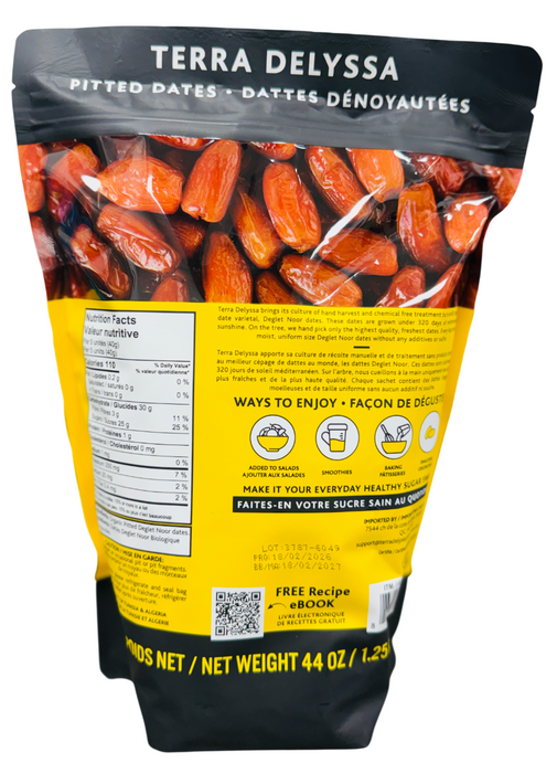 Terra Delyssa Organic Pitted Deglet Noor Dates 44oz