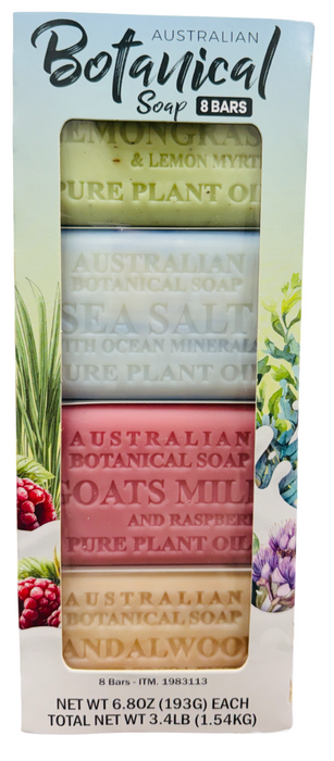 Australian Botanical Soap 8 Bars Variety Pack(6.8 oz Each)