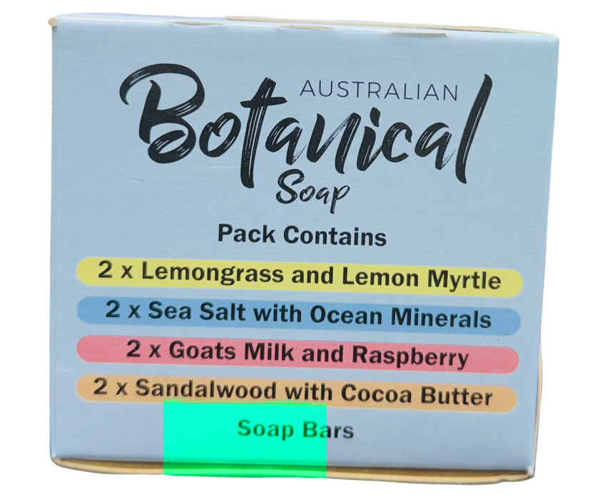 Australian Botanical Soap 8 Bars Variety Pack(6.8 oz Each)