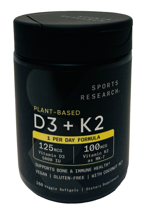 Sports Research D3 + K2, 160 Veggie Softgels