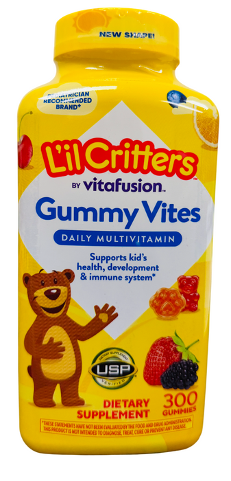 L'il Critters Gummy Vites - 300 Count, Mixed Fruit Flavors