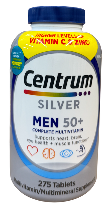 Centrum 275 Tablets, Silver Men 50+