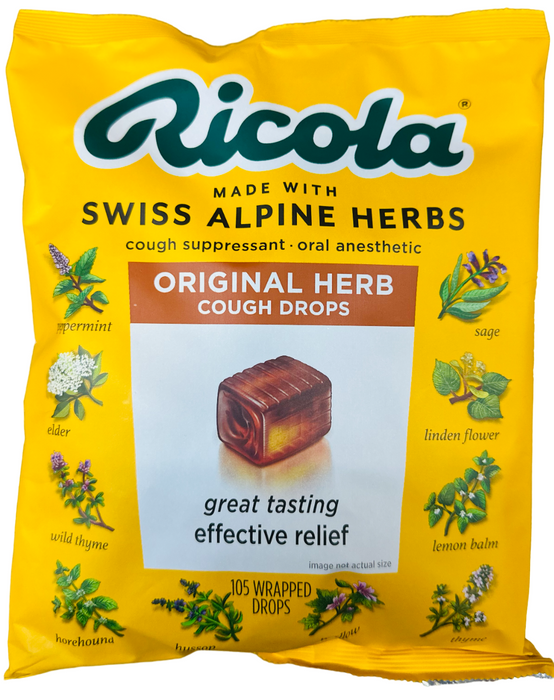 Ricola 105 ct Original Natural Herb Cough Drops