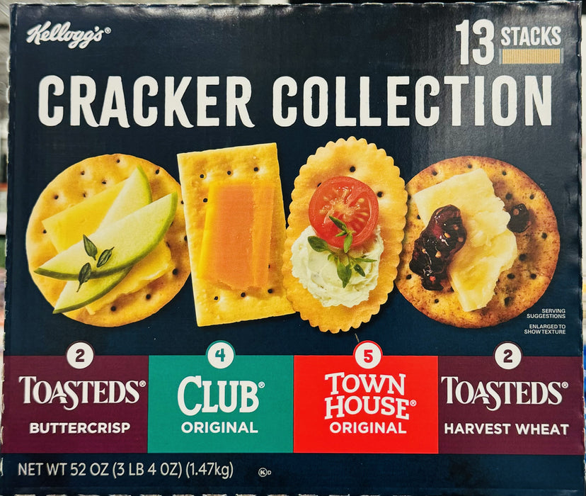 Kellogg's 13ct Cracker Collection, Assorted Crackers, 3 lb 4 oz (52 oz)