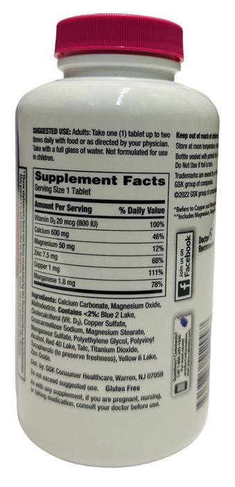 Caltrate Bone 320 Tablets Health Advanced 600+D3 Plus Minerals